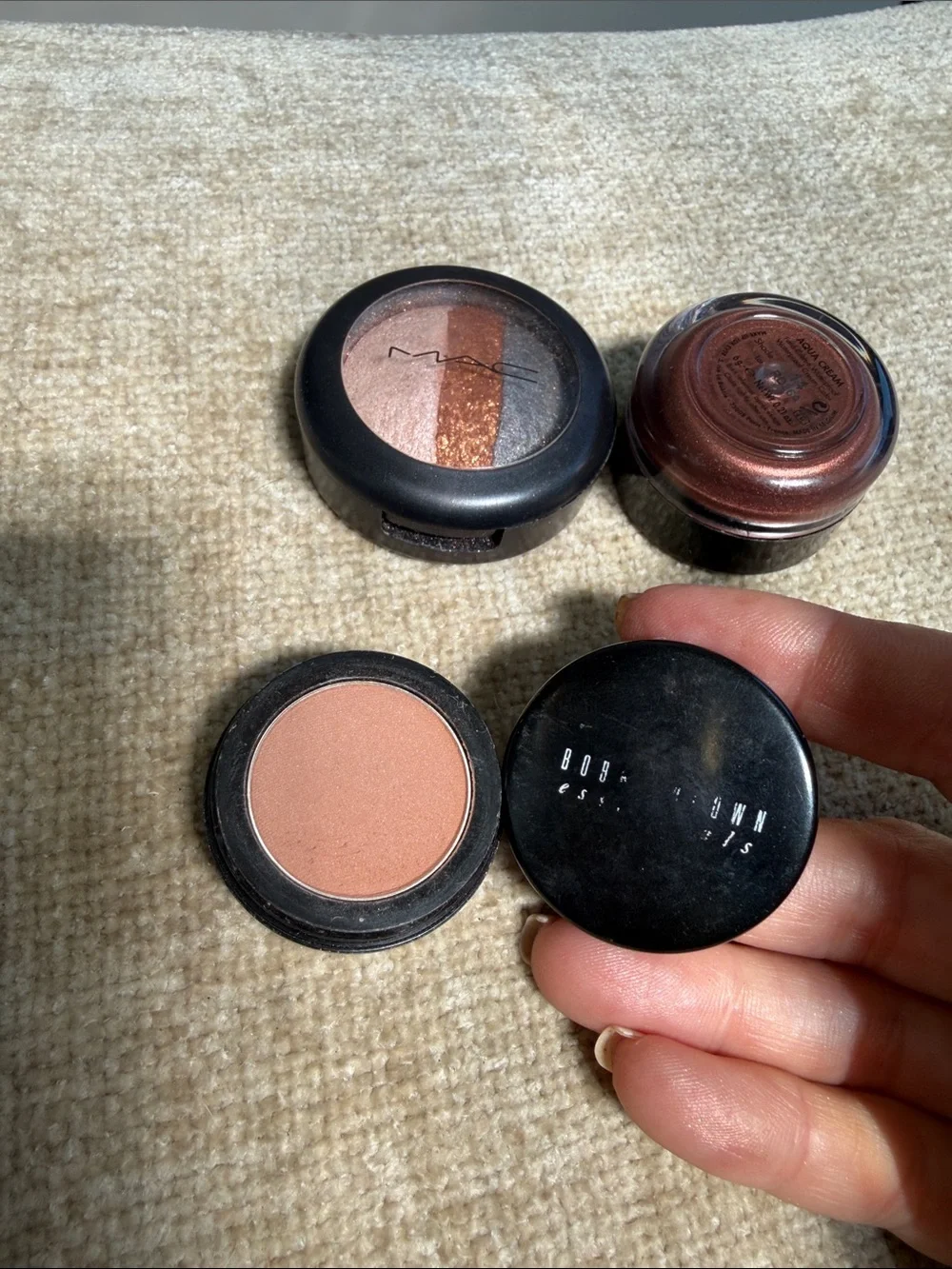 MAC Cosmetics Copper & Bronze Eyeshadows & Bobbie Brown Bronzer